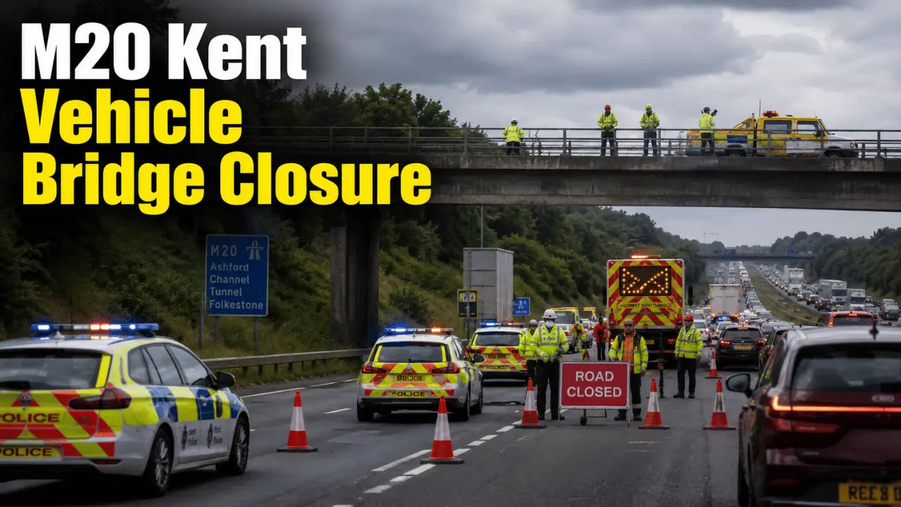 m20 kent vehicle bridge closure